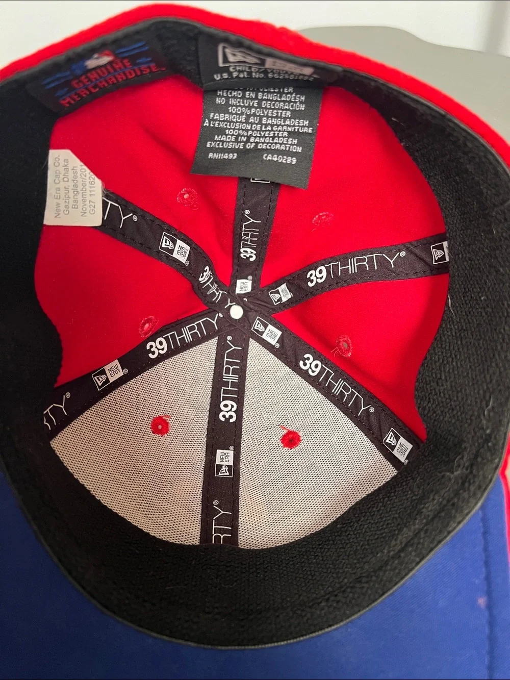 Phillies Kids Baseball Cap with White 'P' Logo